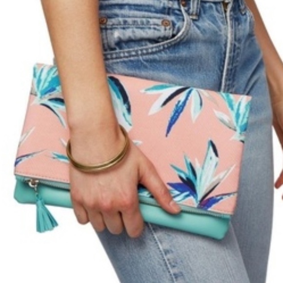 Rachel Pally Handbags - RACHEL PALLY Reversible Clutch Tropical Print